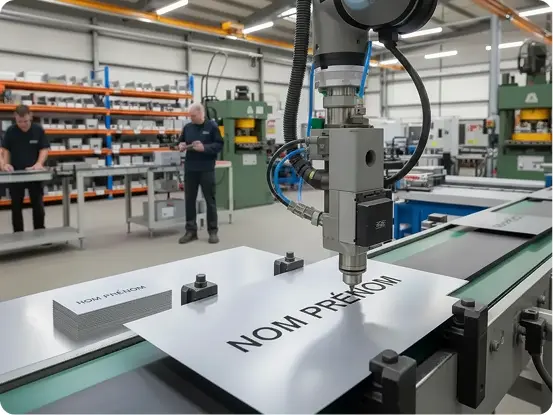 Machine qui découpe du métal